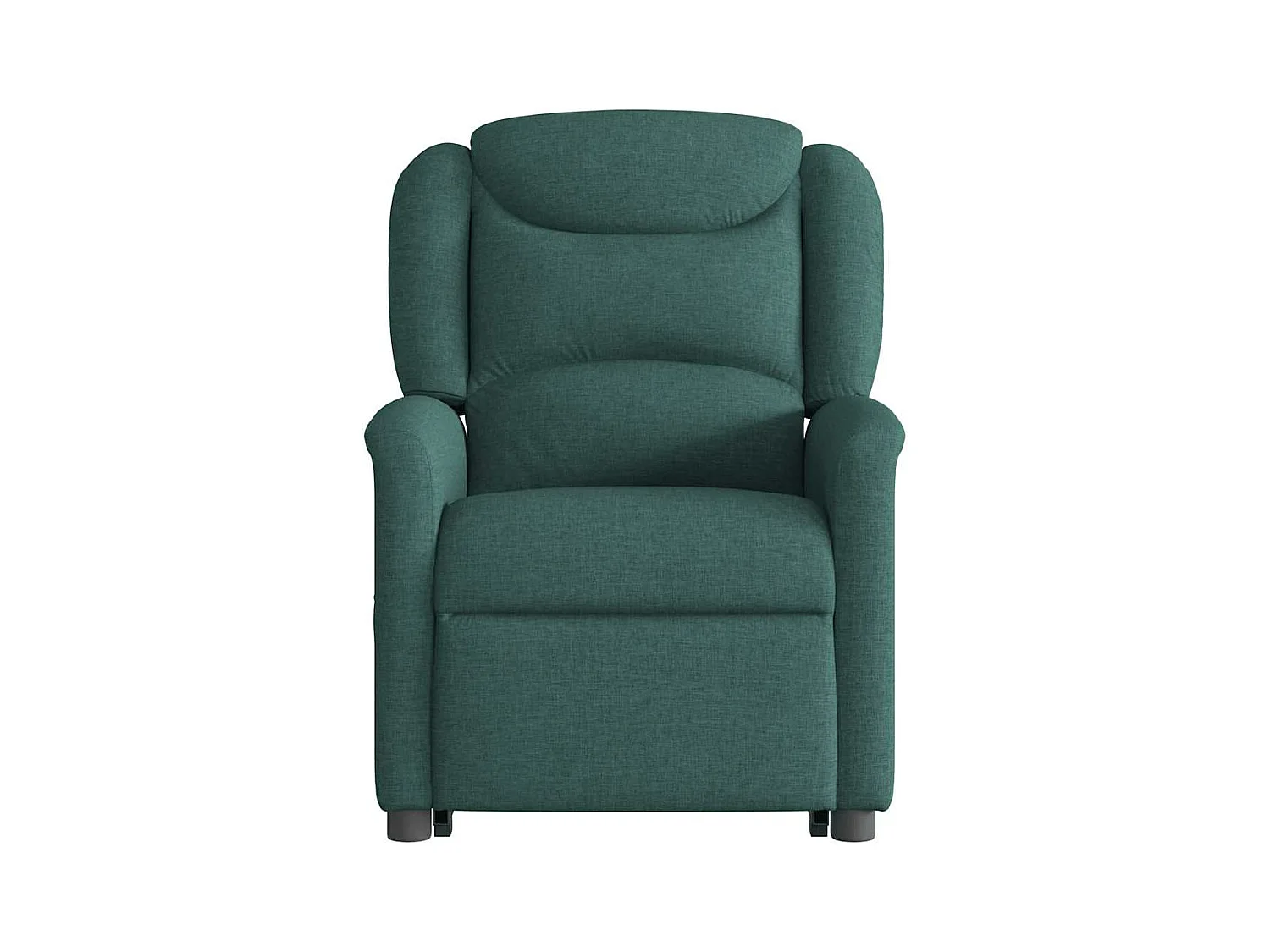 Fauteuil inclinable de massage électrique Vert foncé Tissu