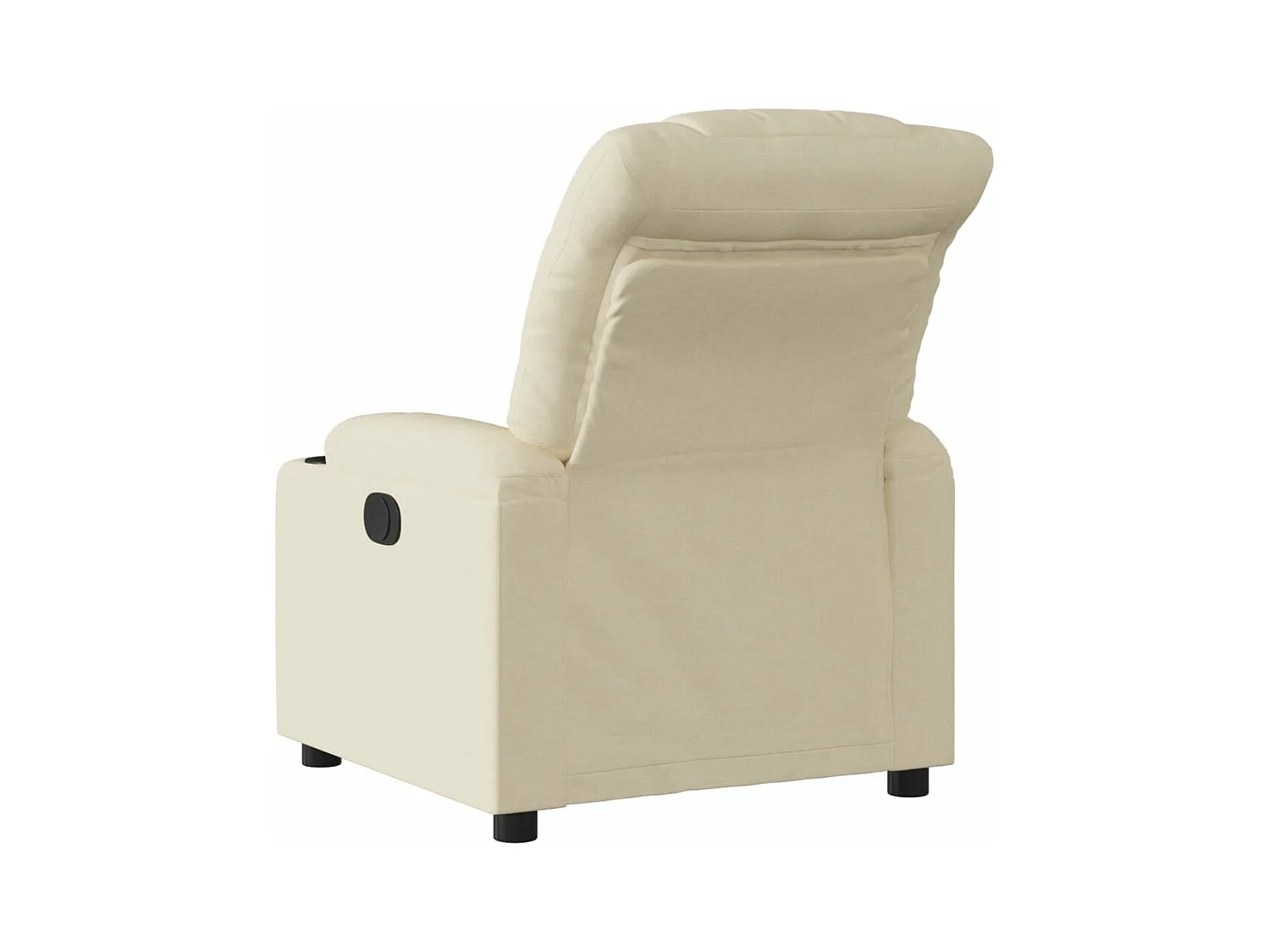 Fauteuil inclinable électrique Crème Tissu
