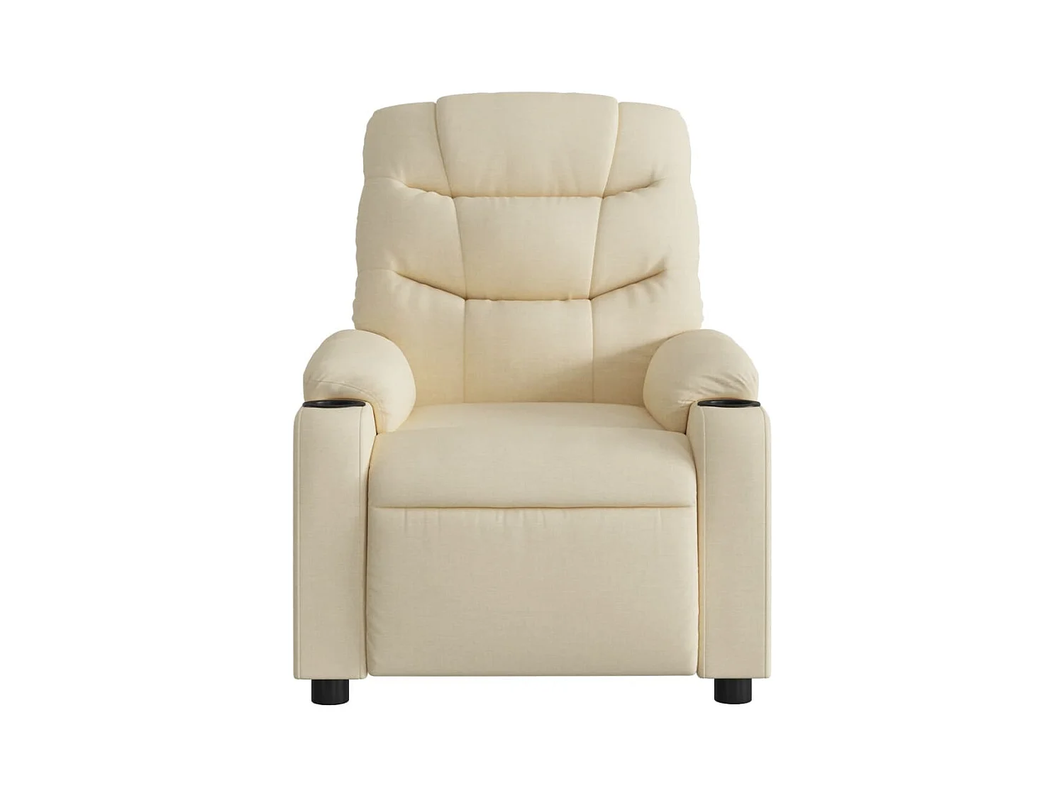 Fauteuil inclinable électrique Crème Tissu