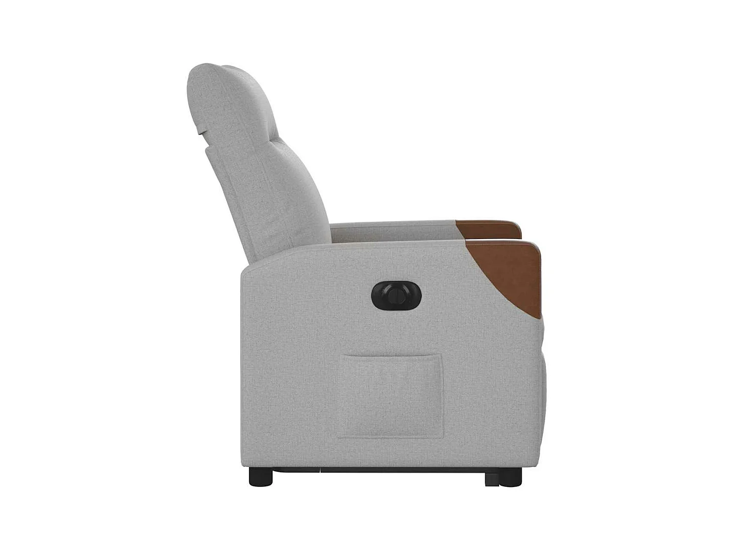 Fauteuil inclinable électrique gris nuage tissu