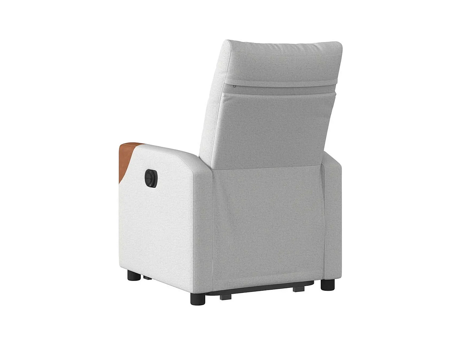 Fauteuil inclinable électrique gris nuage tissu