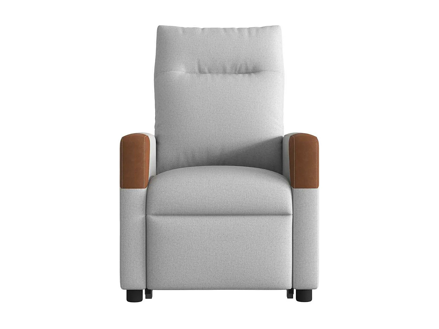 Fauteuil inclinable électrique gris nuage tissu