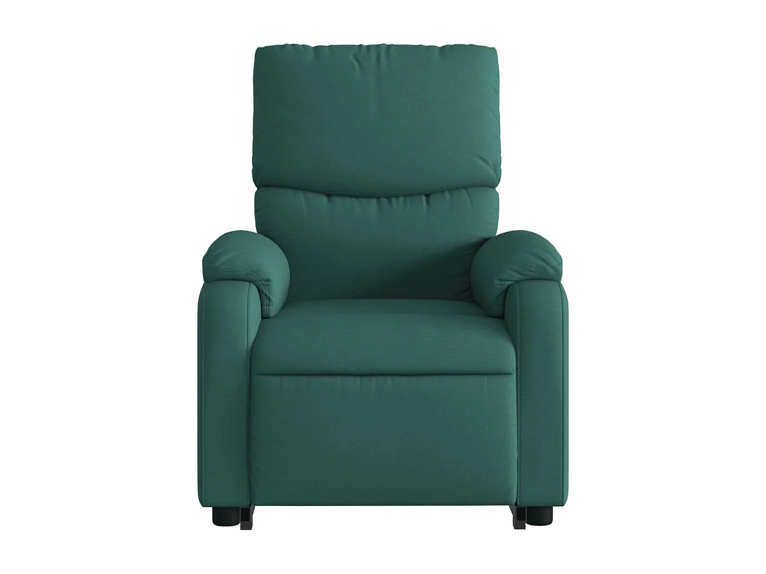 Fauteuil inclinable de massage électrique Vert foncé Tissu