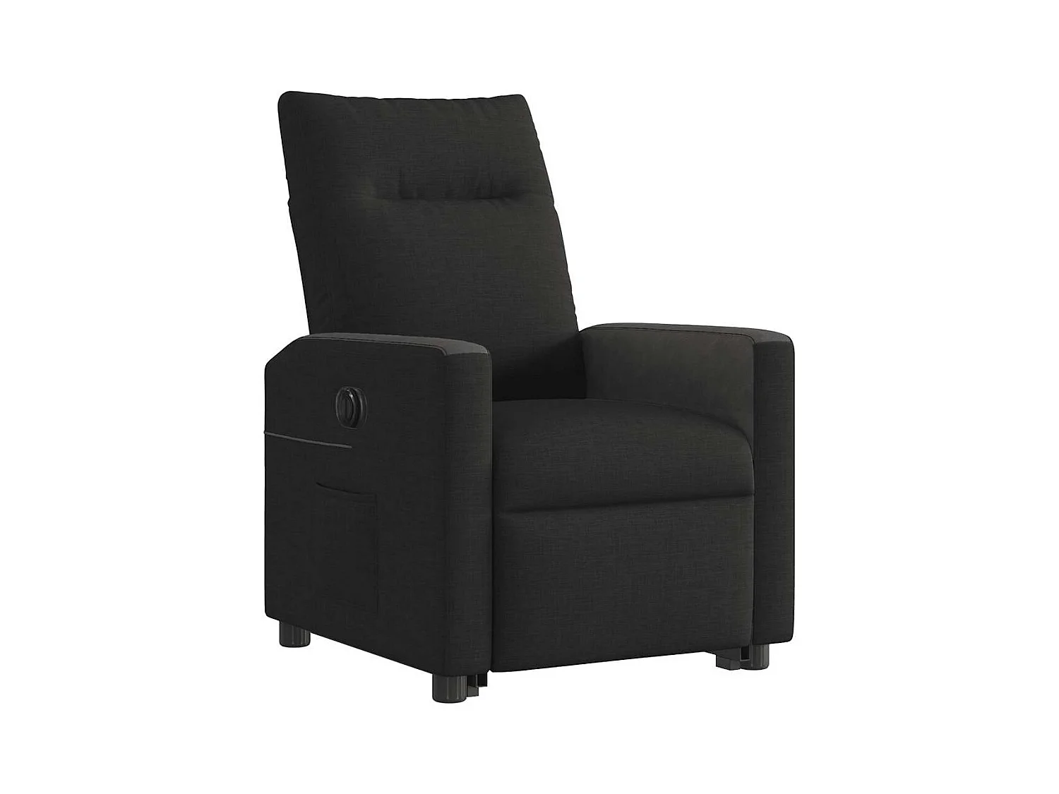 Fauteuil inclinable électrique noir tissu