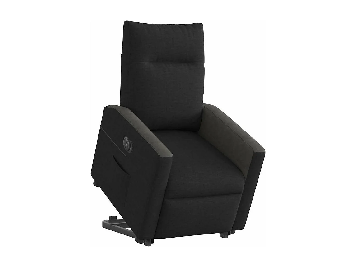 Fauteuil inclinable électrique noir tissu