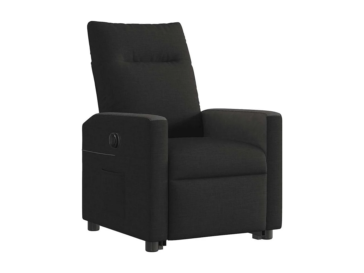 Fauteuil inclinable électrique noir tissu