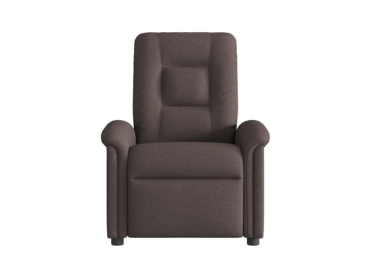Fauteuil inclinable électrique Marron foncé Tissu