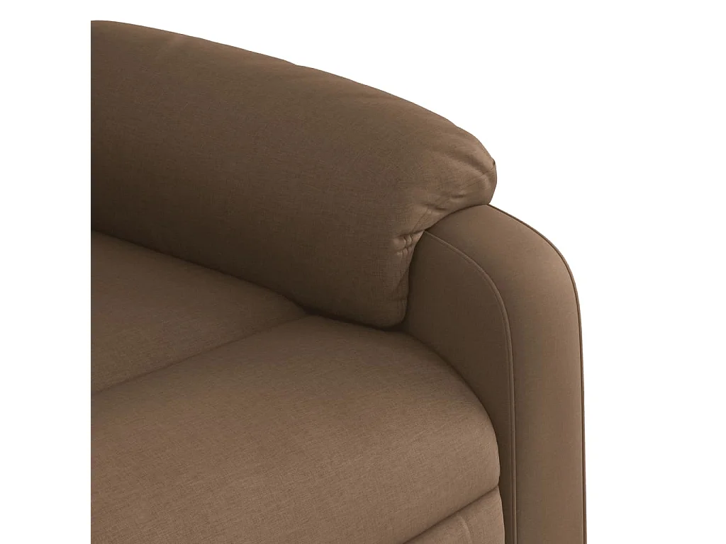 Fauteuil inclinable électrique Marron Tissu