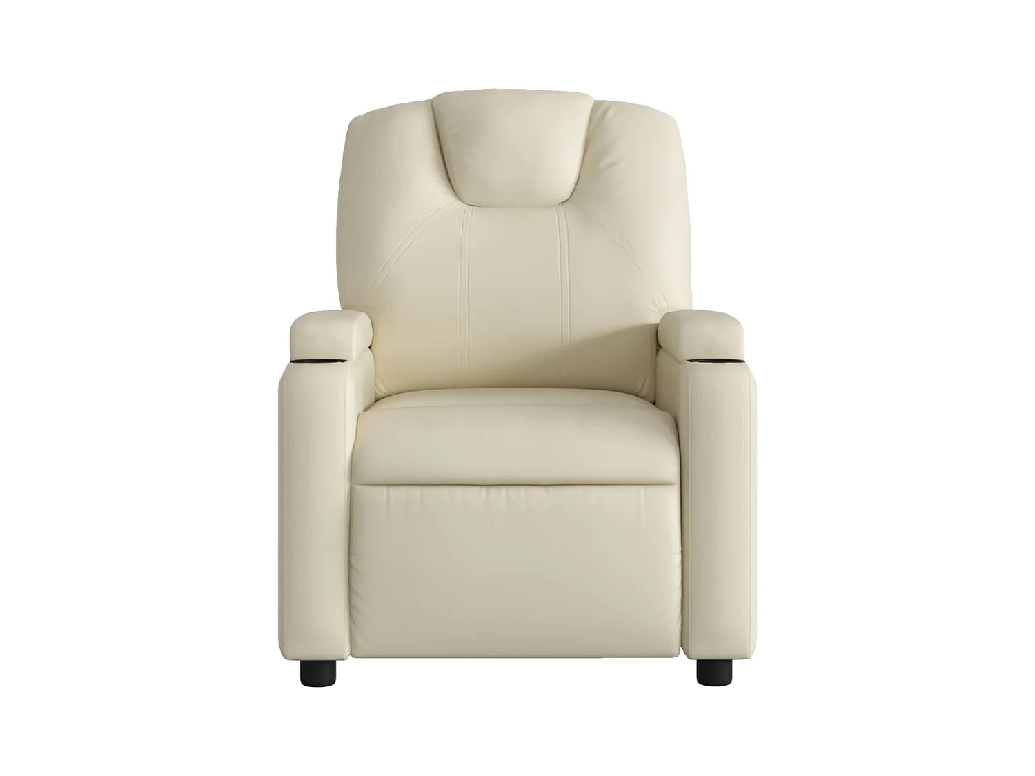 Fauteuil inclinable électrique Crème Similicuir