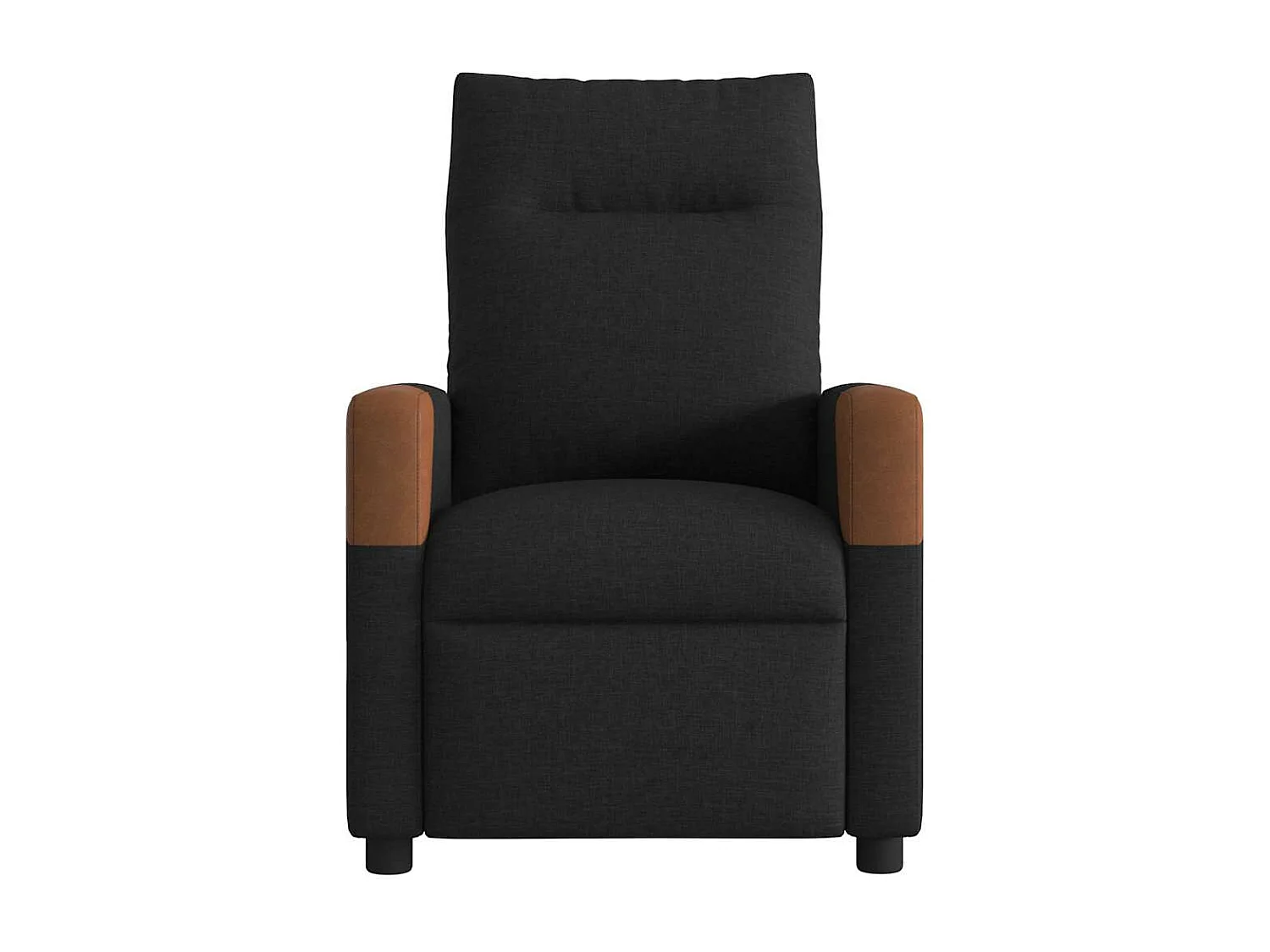 Fauteuil de massage inclinable électrique Noir Tissu