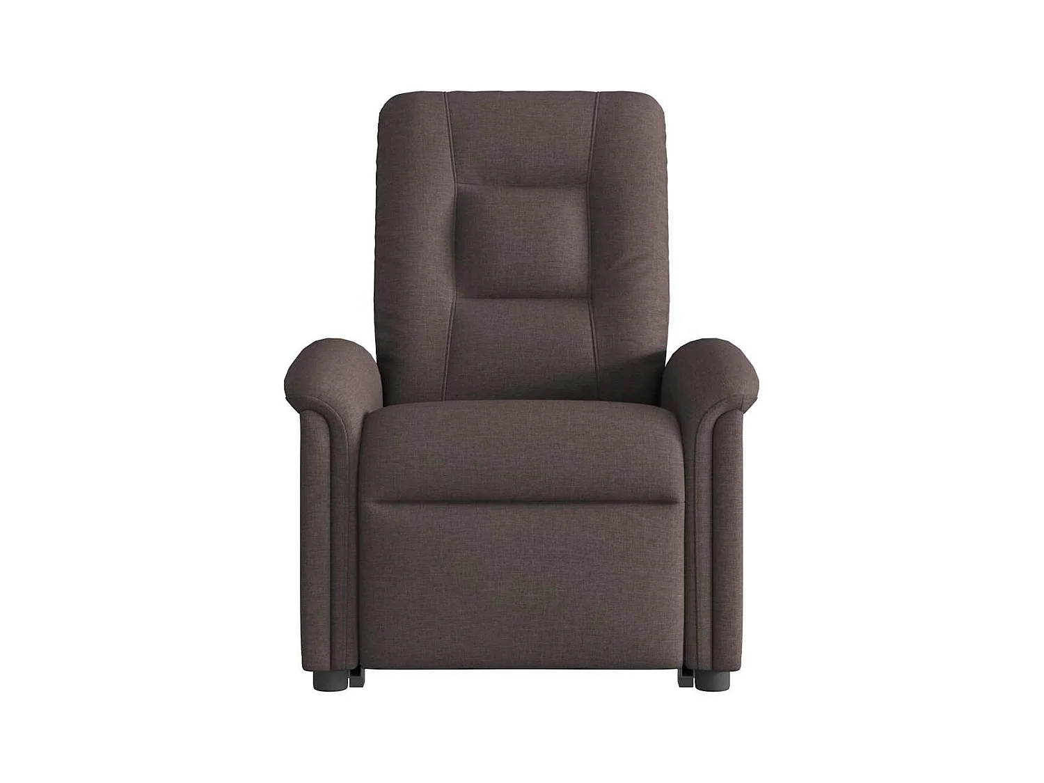 Fauteuil inclinable électrique marron foncé tissu
