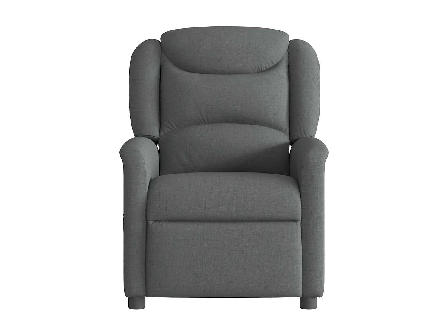 Fauteuil inclinable de massage électrique gris foncé tissu