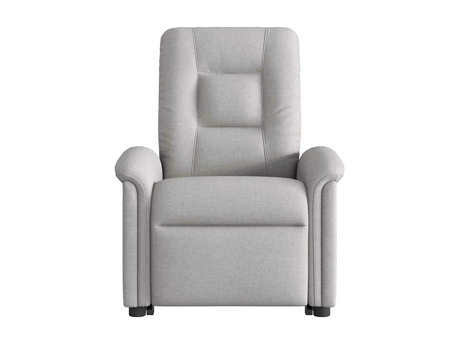 Fauteuil inclinable de massage électrique gris nuage tissu