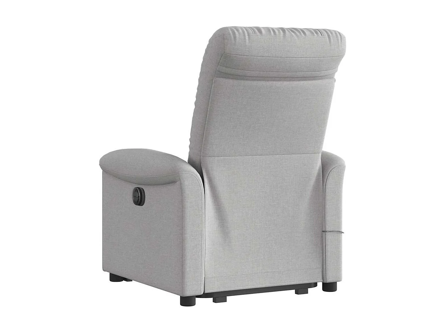 Fauteuil inclinable de massage électrique gris nuage tissu