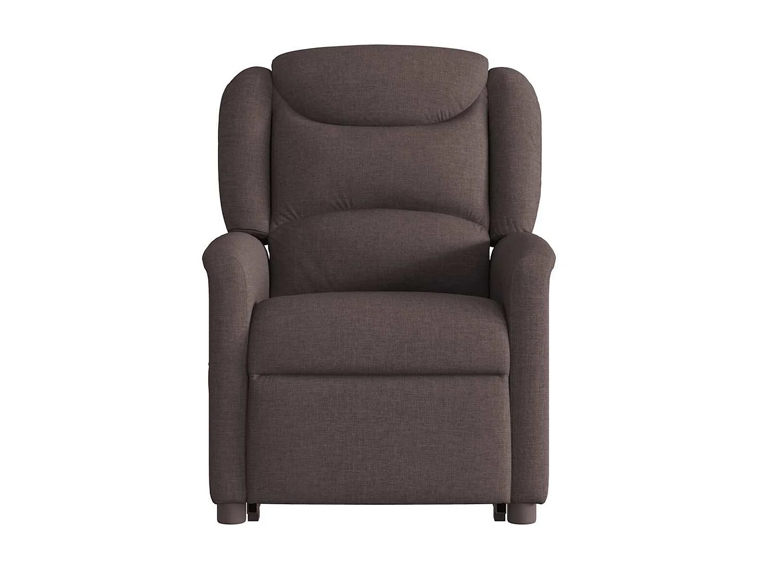Fauteuil inclinable électrique marron foncé tissu