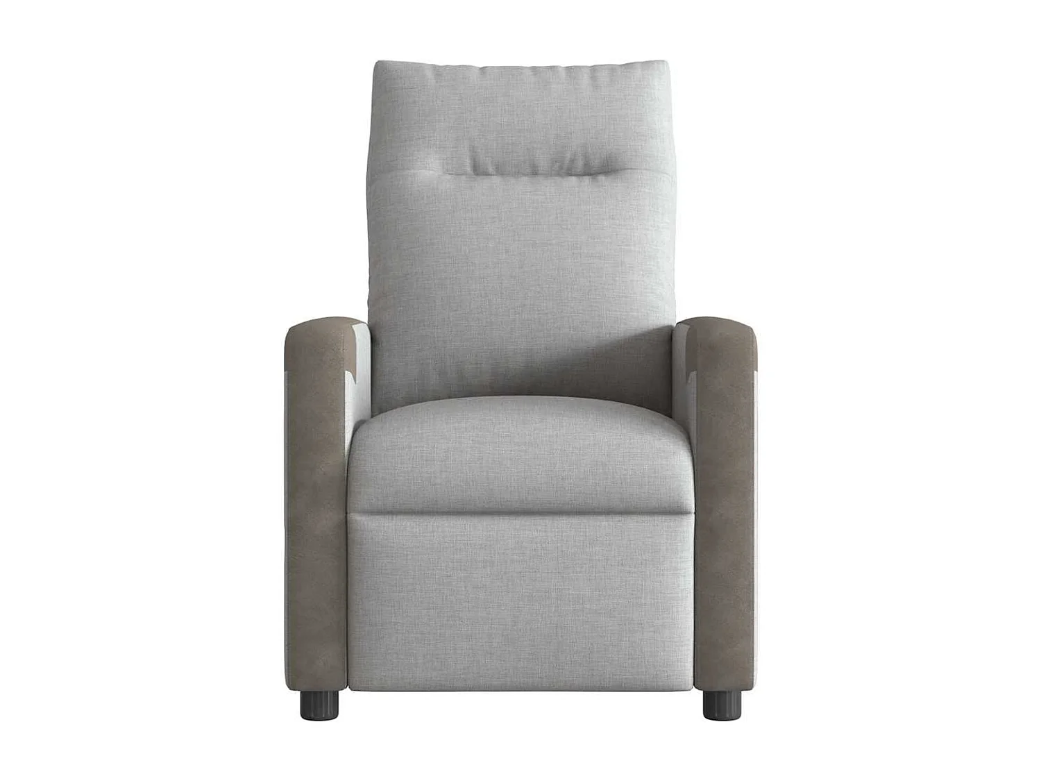 Fauteuil de massage inclinable électrique gris nuage tissu