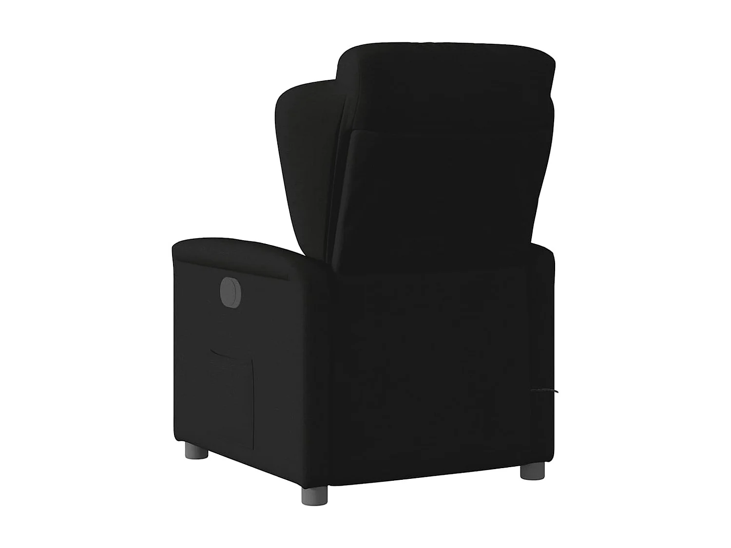 Fauteuil de massage inclinable électrique Noir Tissu