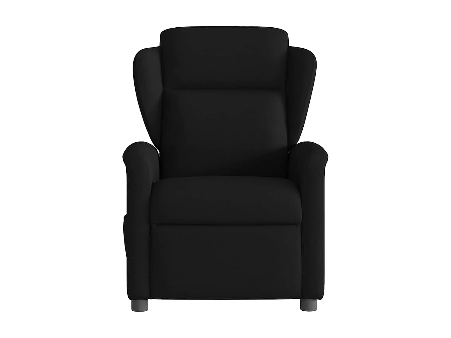 Fauteuil de massage inclinable électrique Noir Tissu
