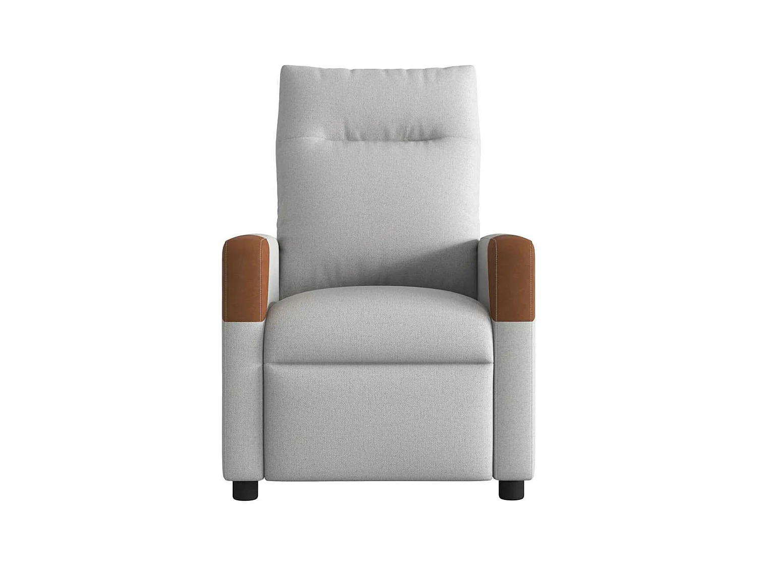Fauteuil inclinable électrique gris nuage tissu