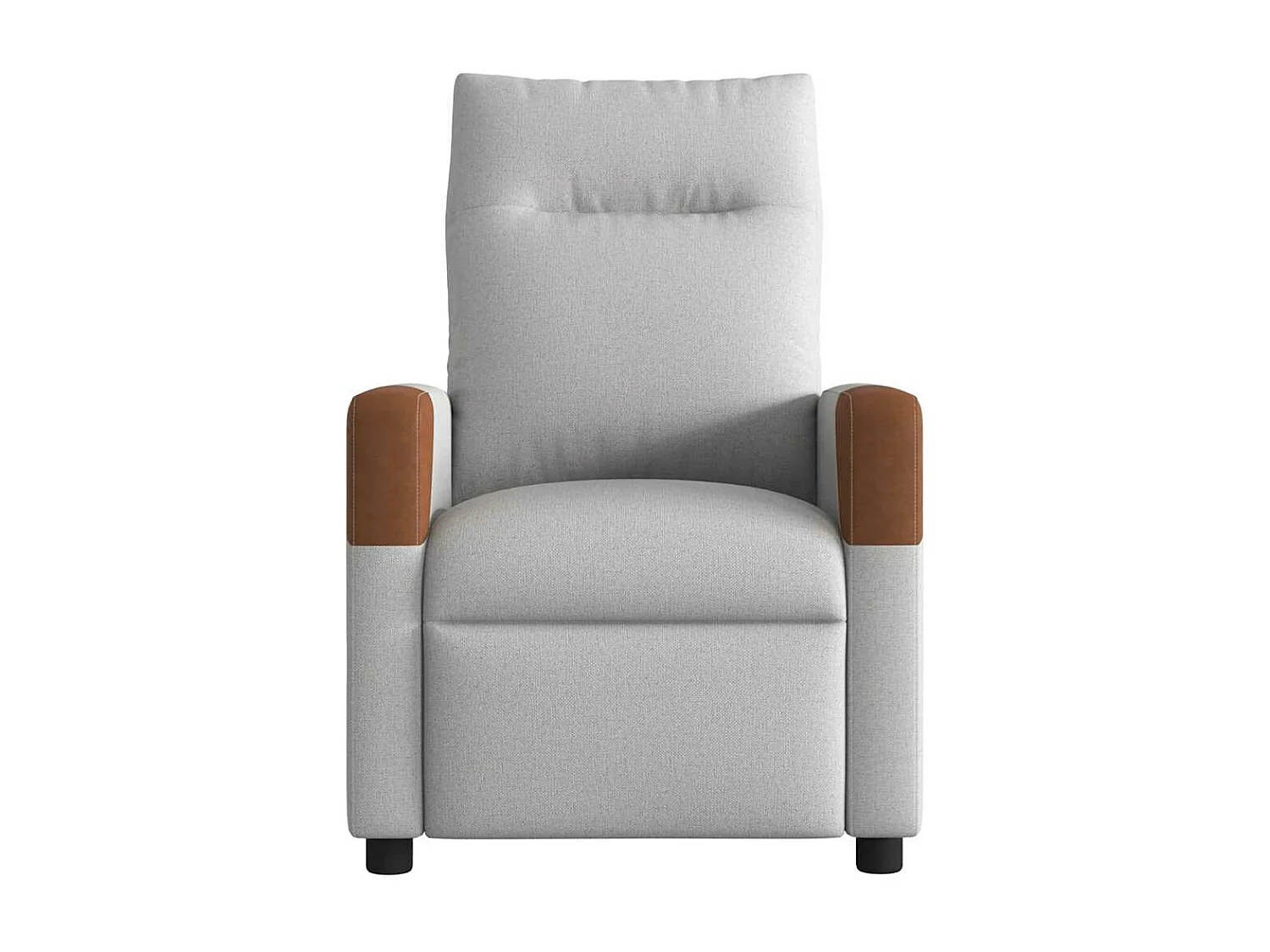Fauteuil inclinable électrique gris nuage tissu