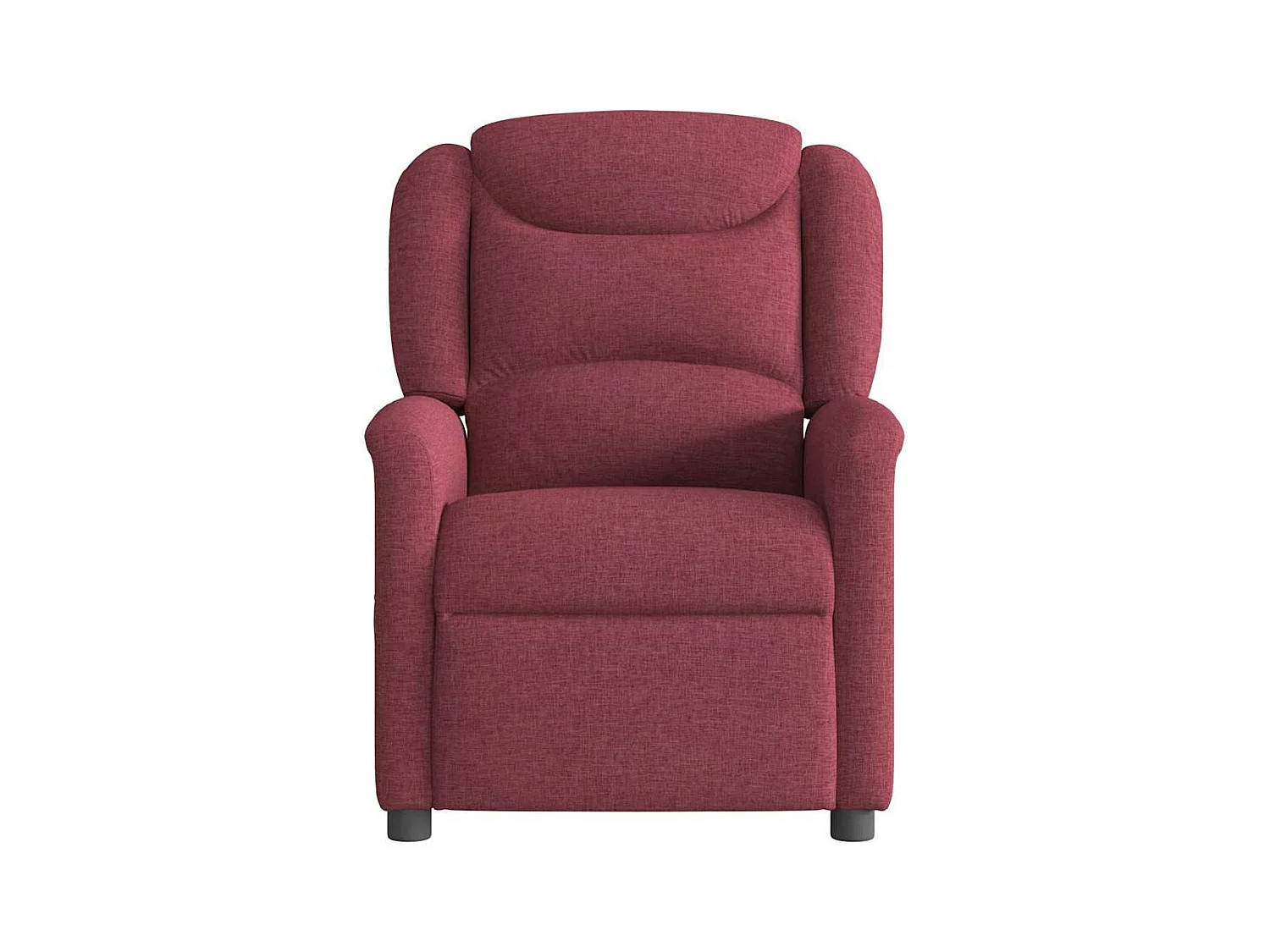 Fauteuil de massage inclinable électrique Rouge bordeaux Tissu
