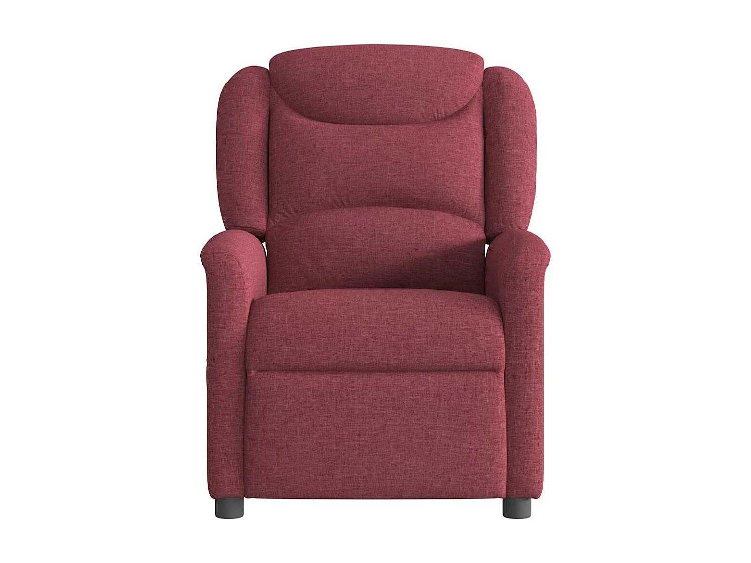 Fauteuil de massage inclinable électrique Rouge bordeaux Tissu