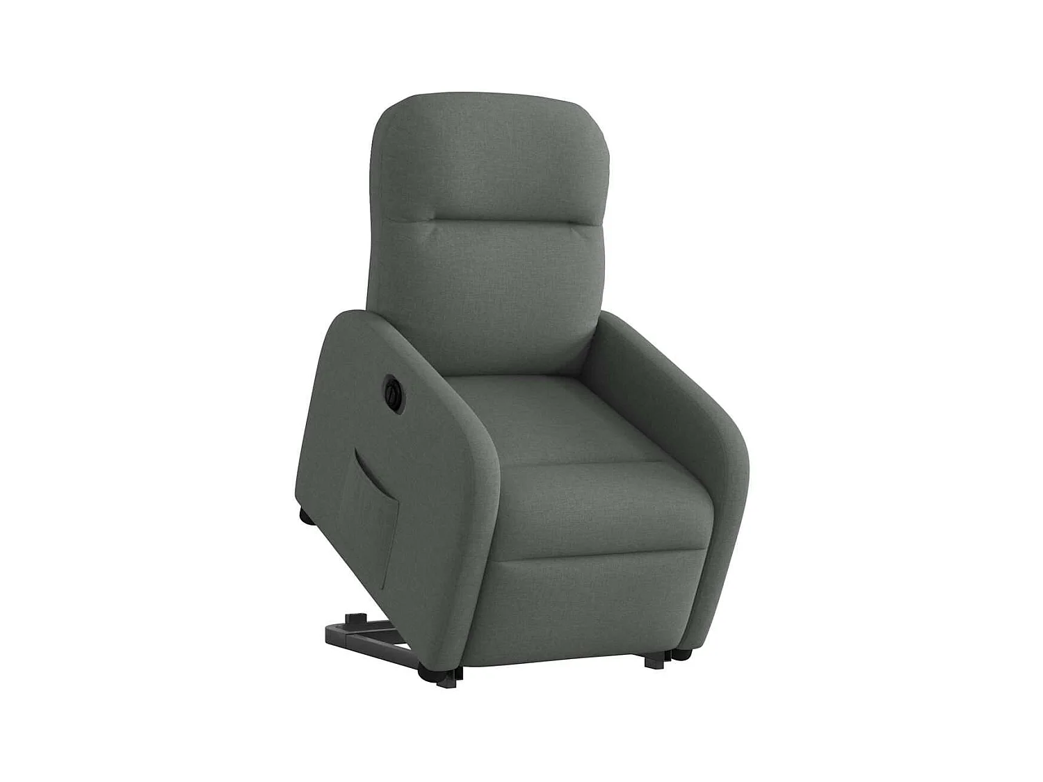 Fauteuil inclinable électrique gris foncé tissu