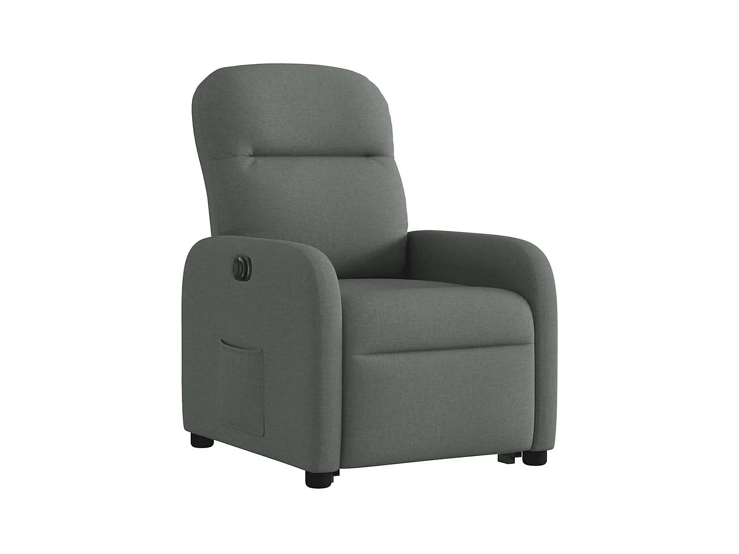 Fauteuil inclinable électrique gris foncé tissu
