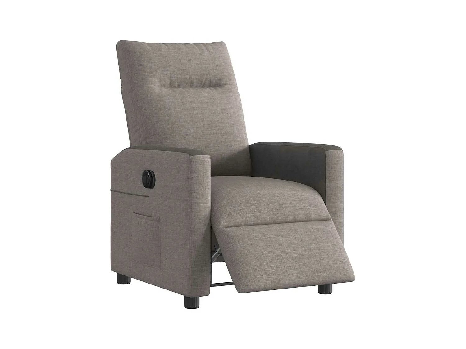 Fauteuil inclinable électrique Taupe Tissu