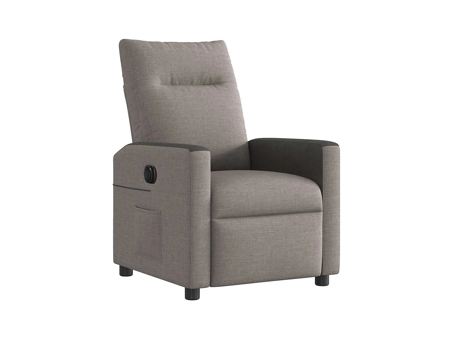 Fauteuil inclinable électrique Taupe Tissu