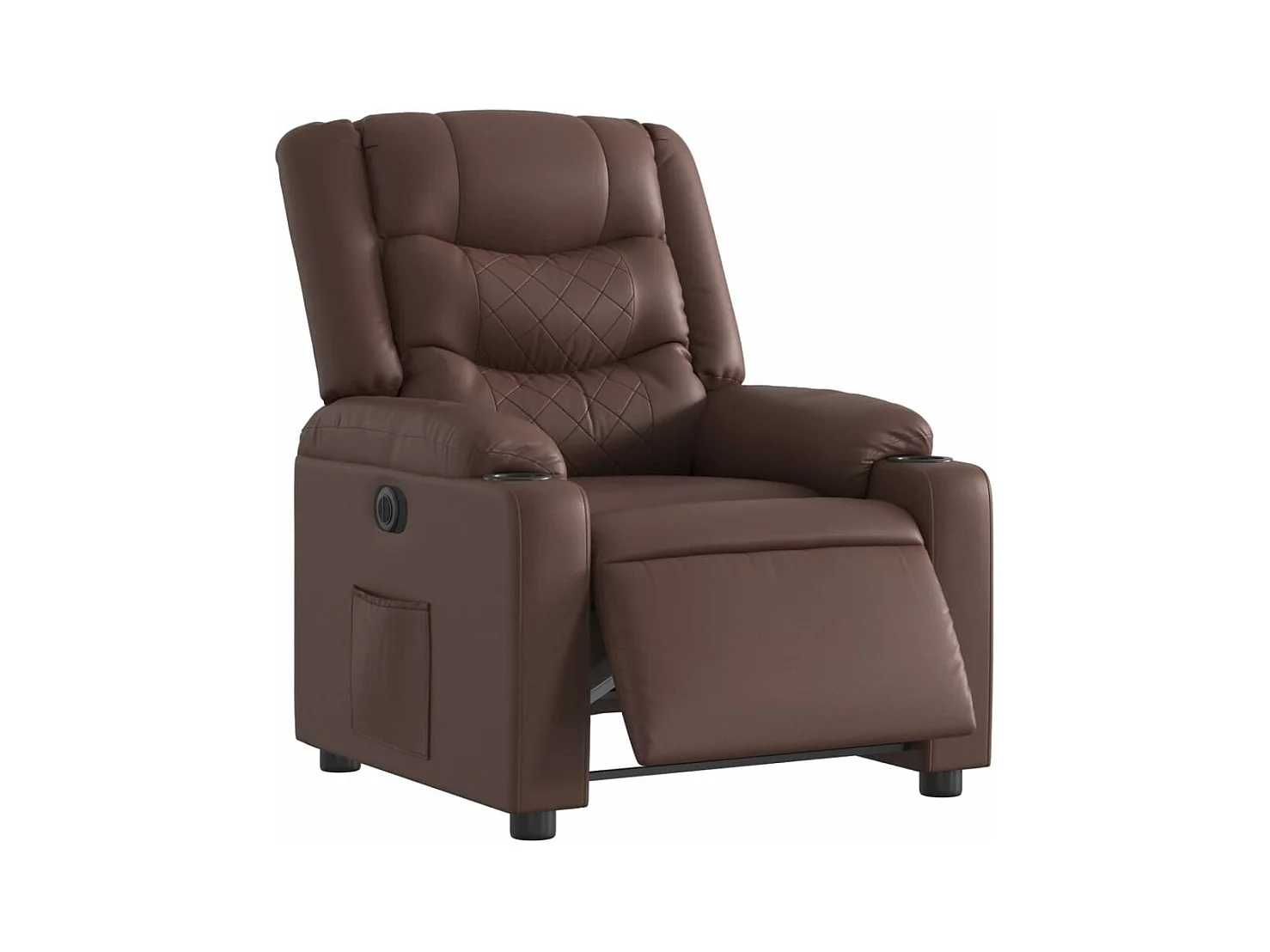 Fauteuil inclinable électrique Marron Similicuir