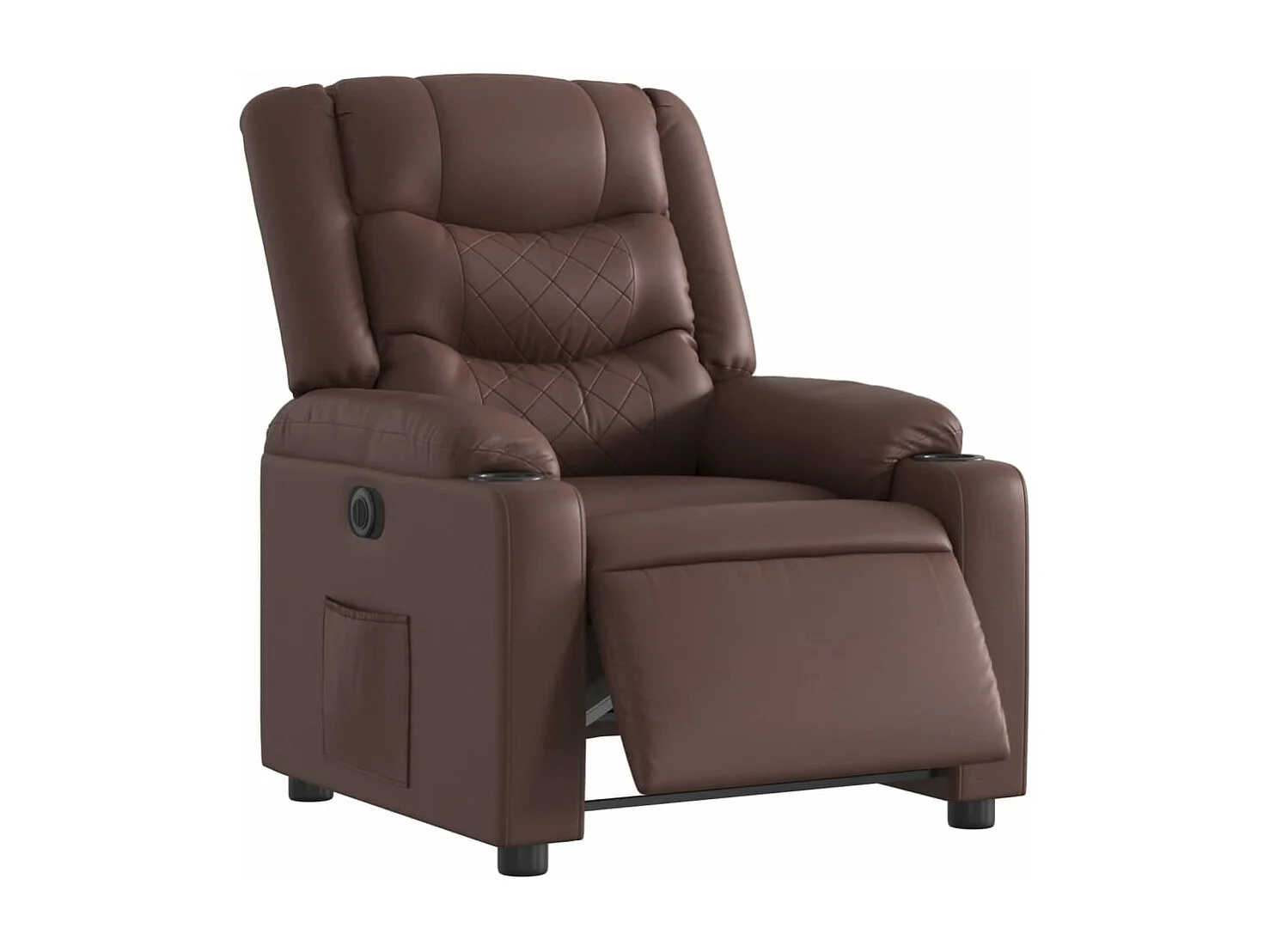 Fauteuil inclinable électrique Marron Similicuir