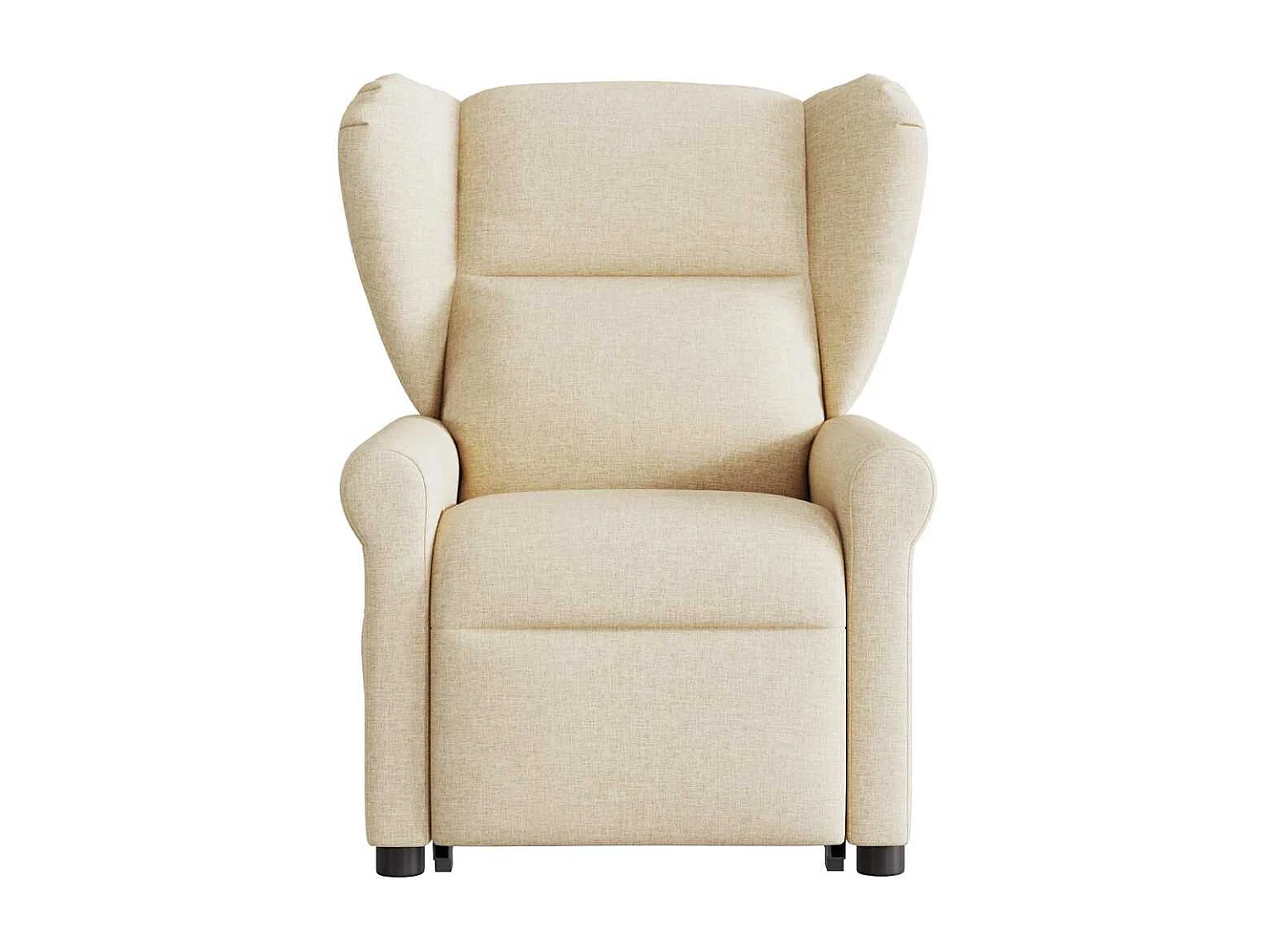 Fauteuil inclinable de massage électrique Crème Tissu