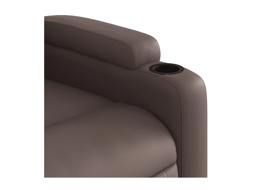 Fauteuil inclinable électrique Marron Similicuir