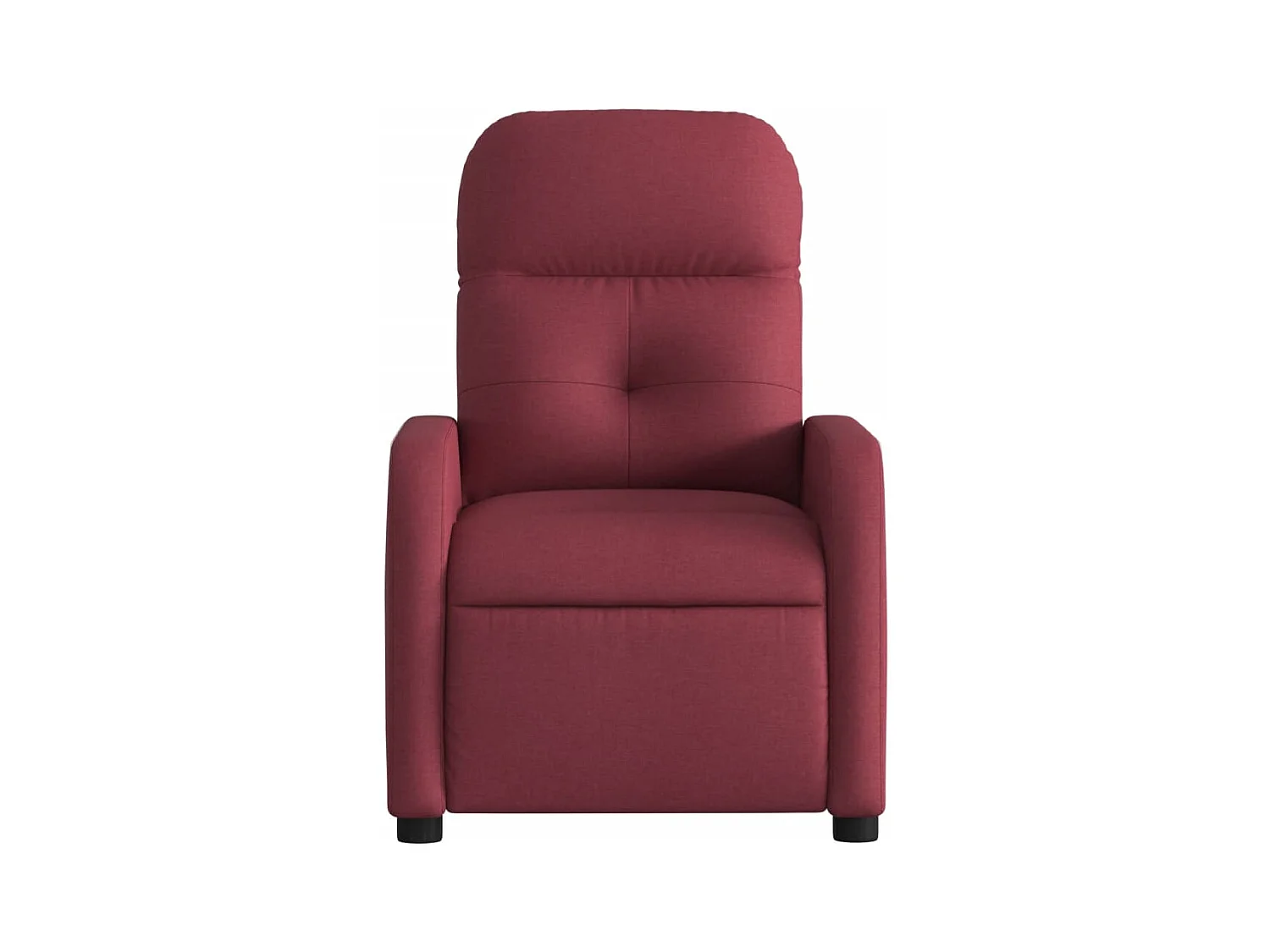 Fauteuil inclinable électrique Rouge bordeaux Tissu