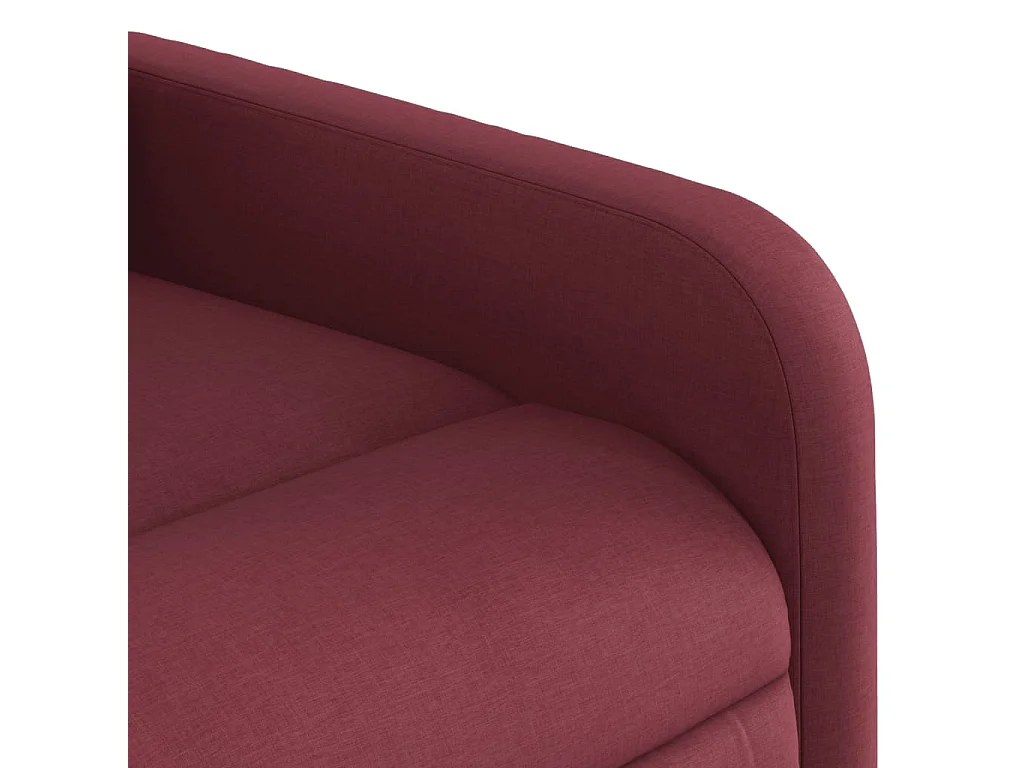 Fauteuil inclinable électrique Rouge bordeaux Tissu