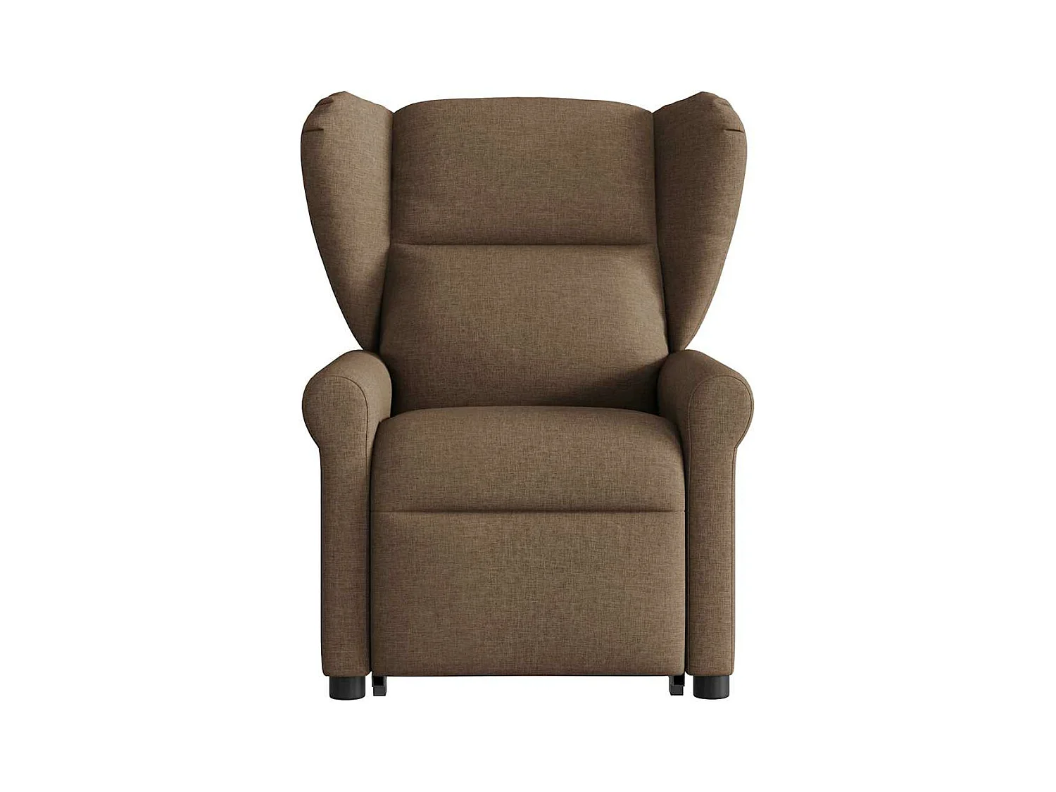 Poltrona reclinabile elettrica in tessuto marrone