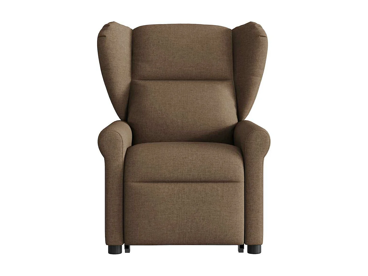 Fauteuil inclinable électrique marron tissu