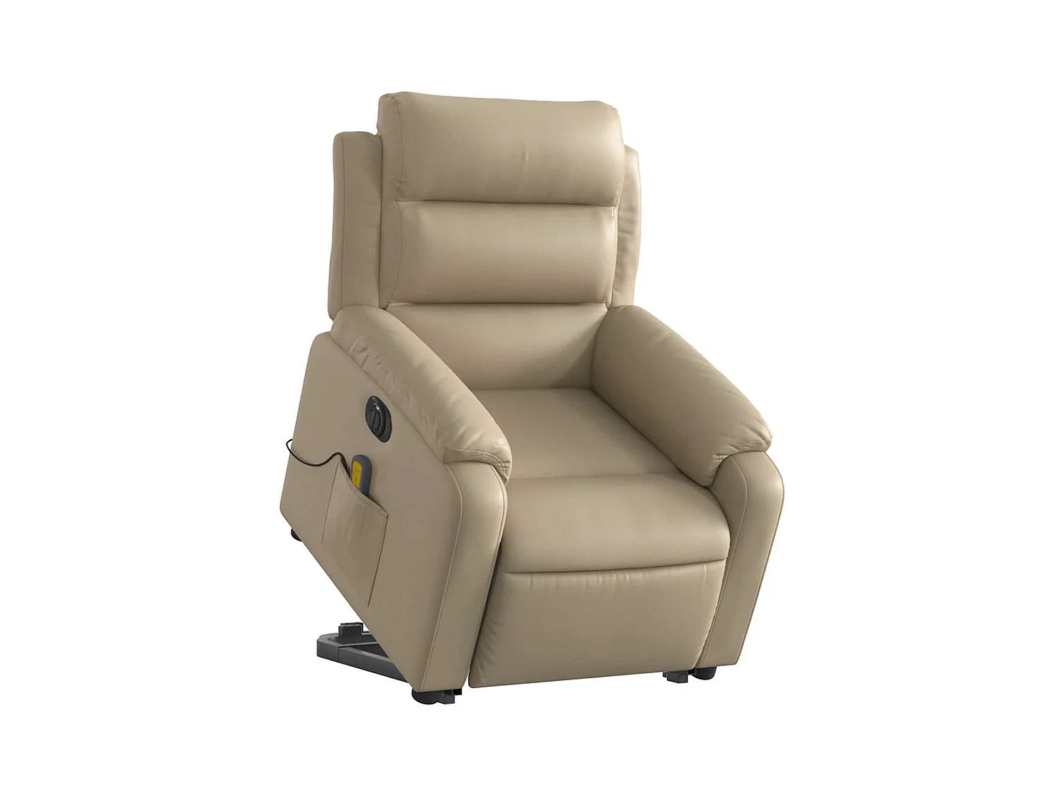 Elektrischer Massagesessel Cappuccino Kunstleder