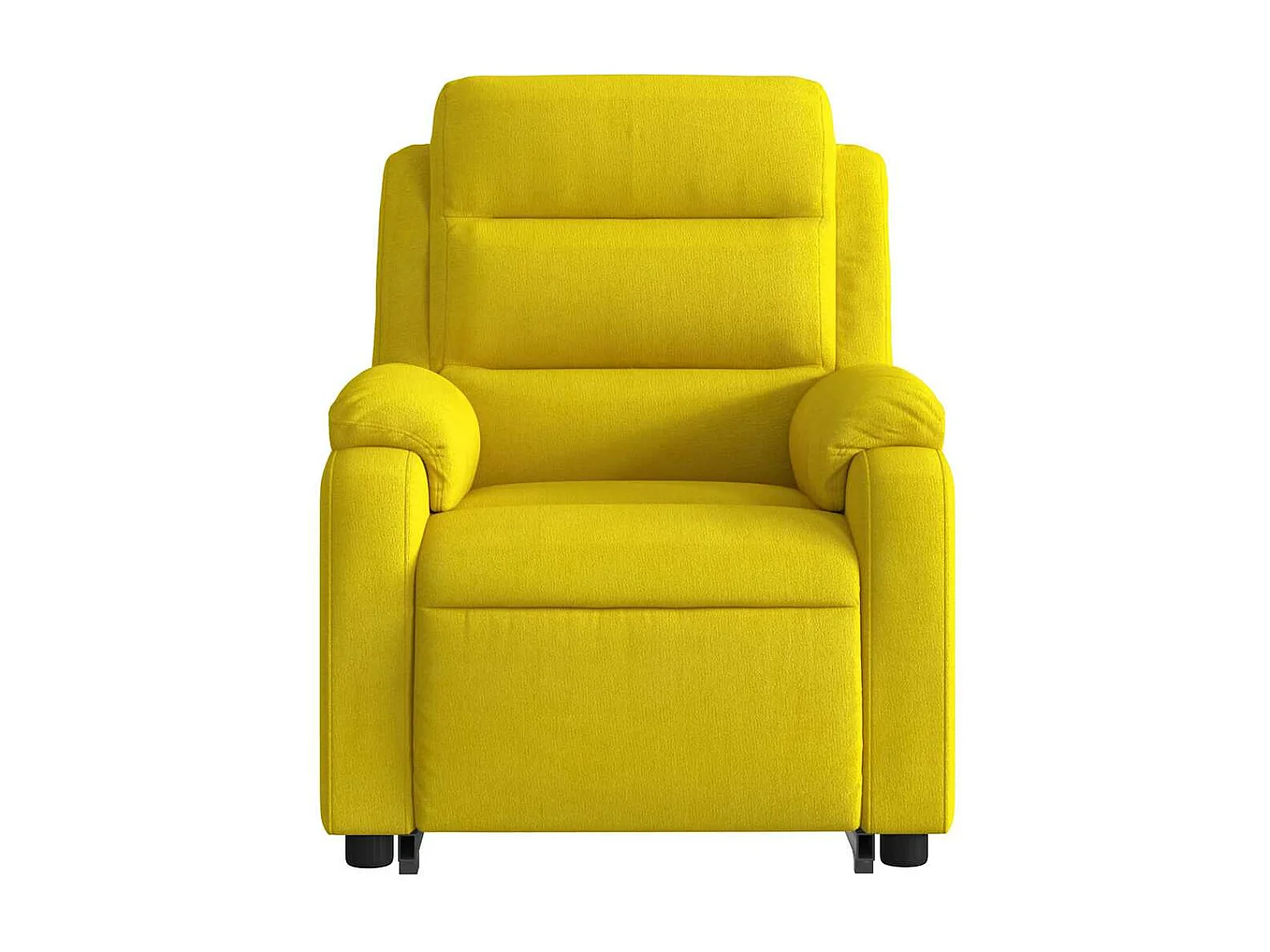Fauteuil inclinable de massage électrique jaune velours