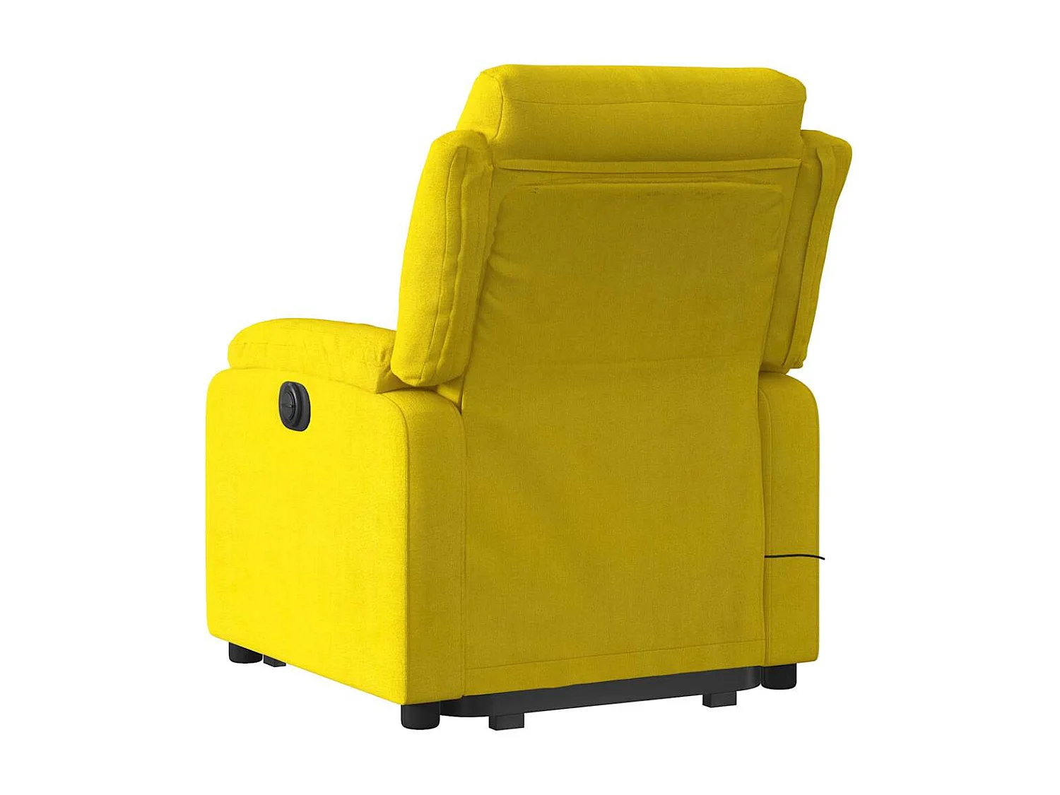 Fauteuil inclinable de massage électrique jaune velours