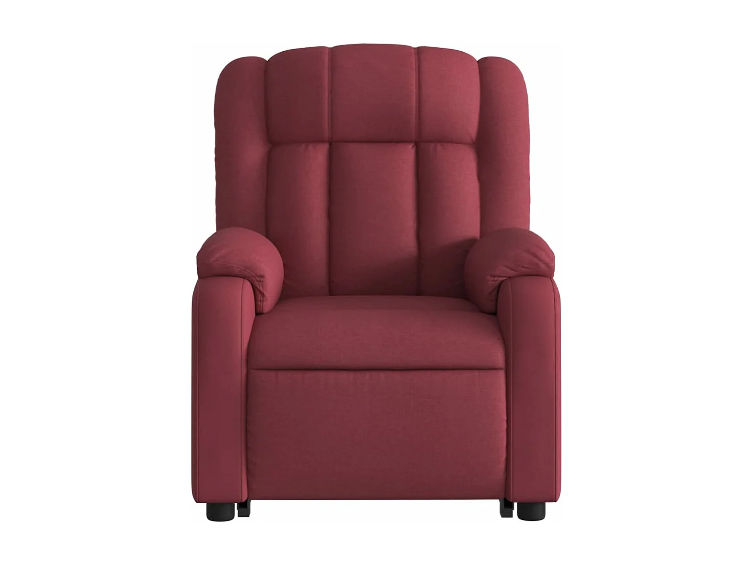 Fauteuil inclinable électrique rouge bordeaux tissu