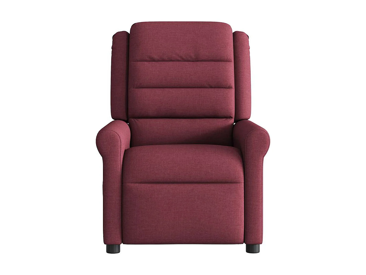 Fauteuil de massage inclinable électrique Rouge bordeaux Tissu