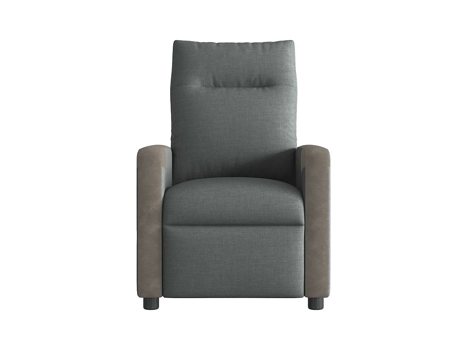 Fauteuil inclinable électrique Gris foncé Tissu
