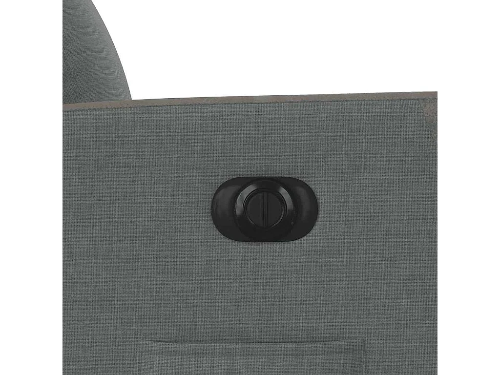 Fauteuil inclinable électrique Gris foncé Tissu