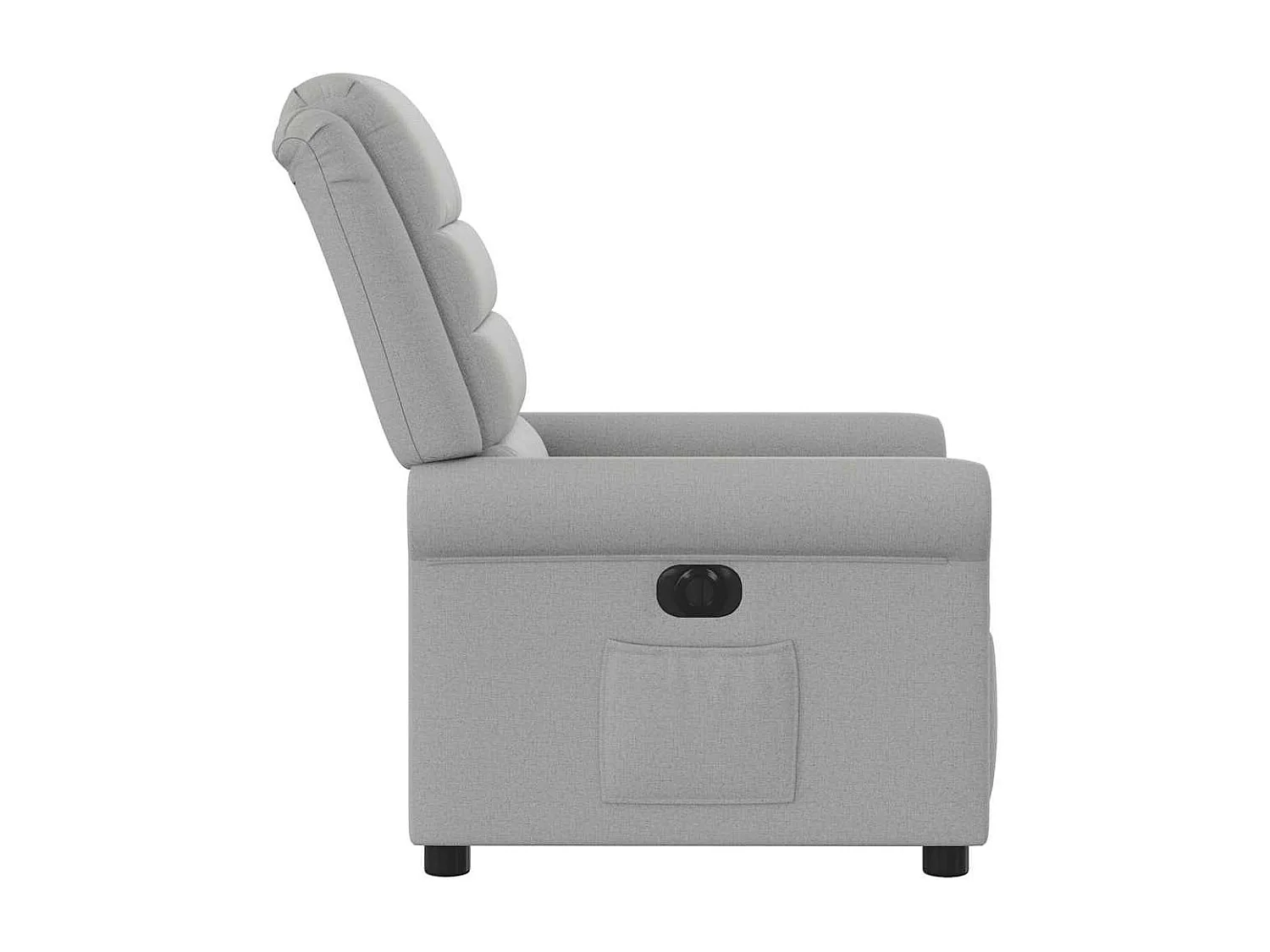 Fauteuil inclinable électrique gris nuage tissu