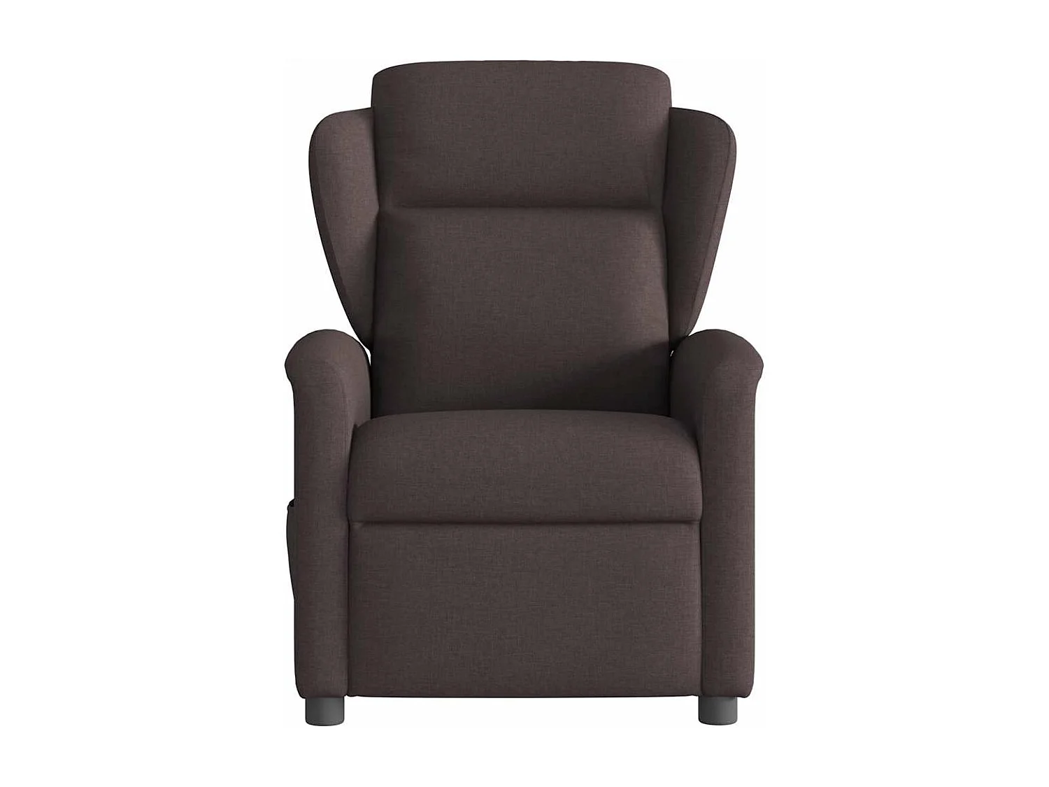 Fauteuil inclinable électrique Marron foncé Tissu