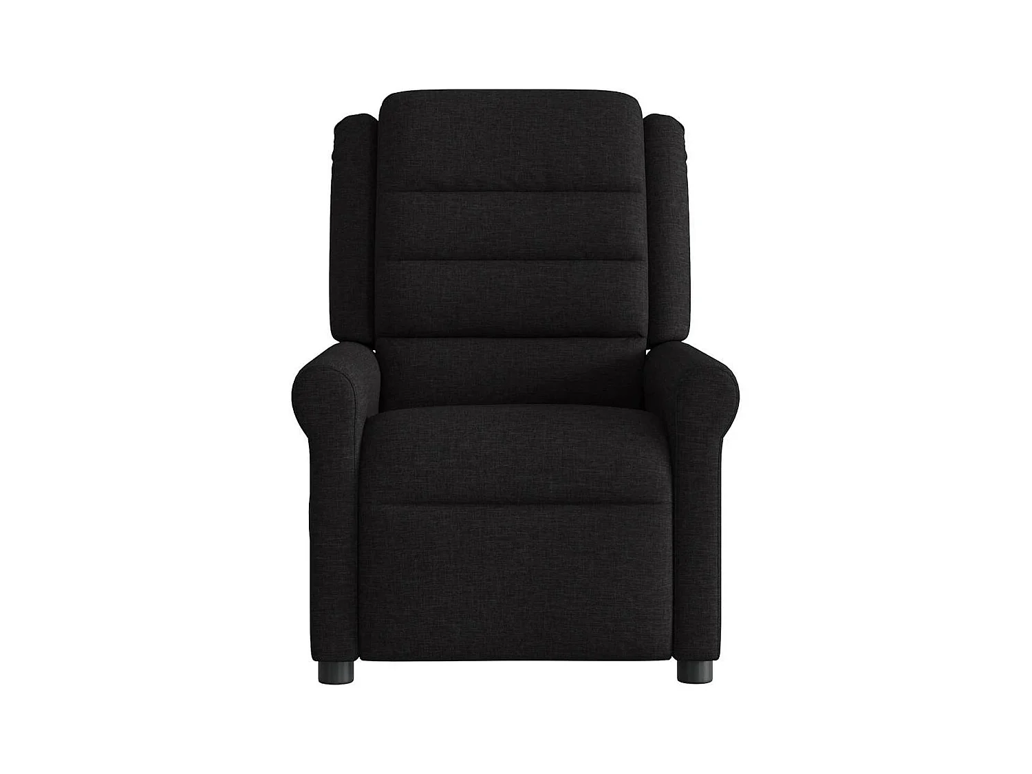 Fauteuil de massage inclinable électrique Noir Tissu