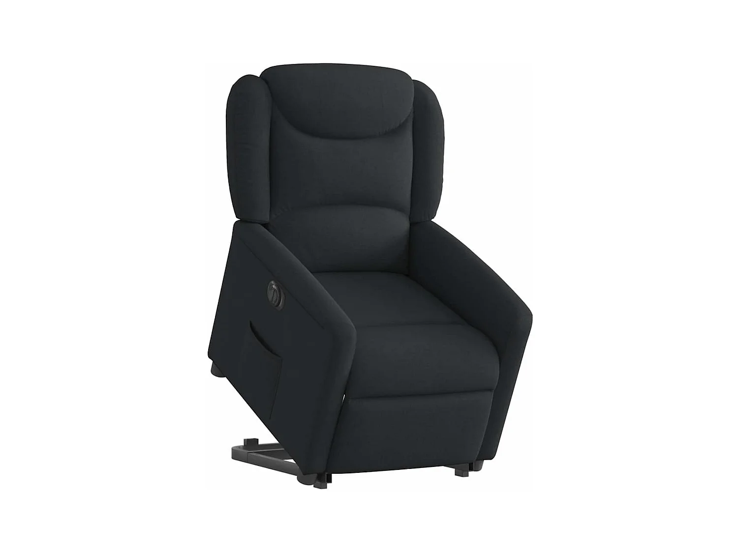 Fauteuil inclinable électrique noir tissu
