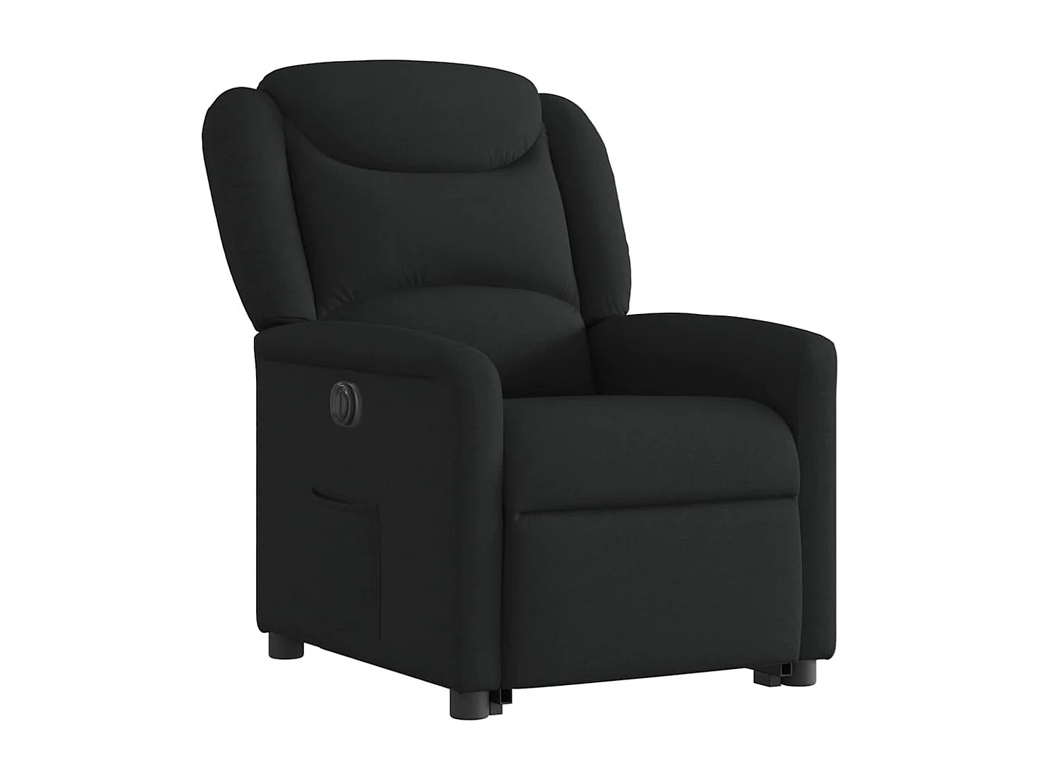 Fauteuil inclinable électrique noir tissu